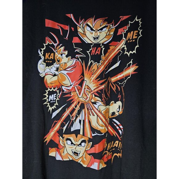 Dragon Ball Z Shirt Mens 2XL Black Goku Vegeta Kamehameha Anime Graphic Tee - Picture 2 of 8